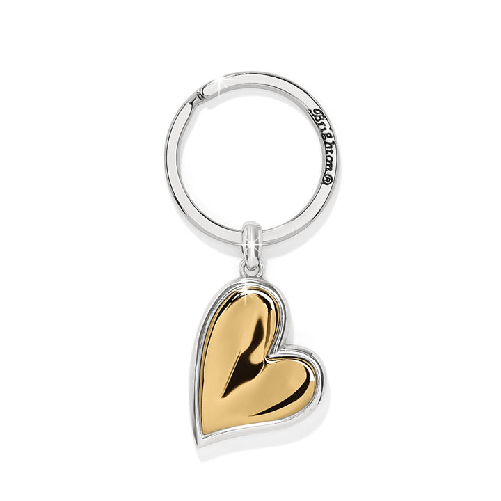 Brighton: Cascade Heart Key Fob in Two Tone E18792