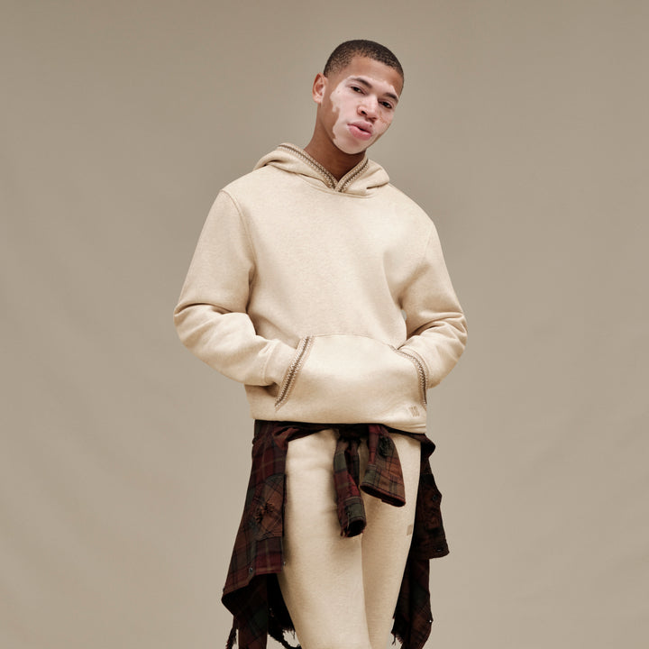 UGG: Tasman Hoodie in Caribou Heather