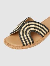 Reef: Willow Paisley Black/White Textile Sandals