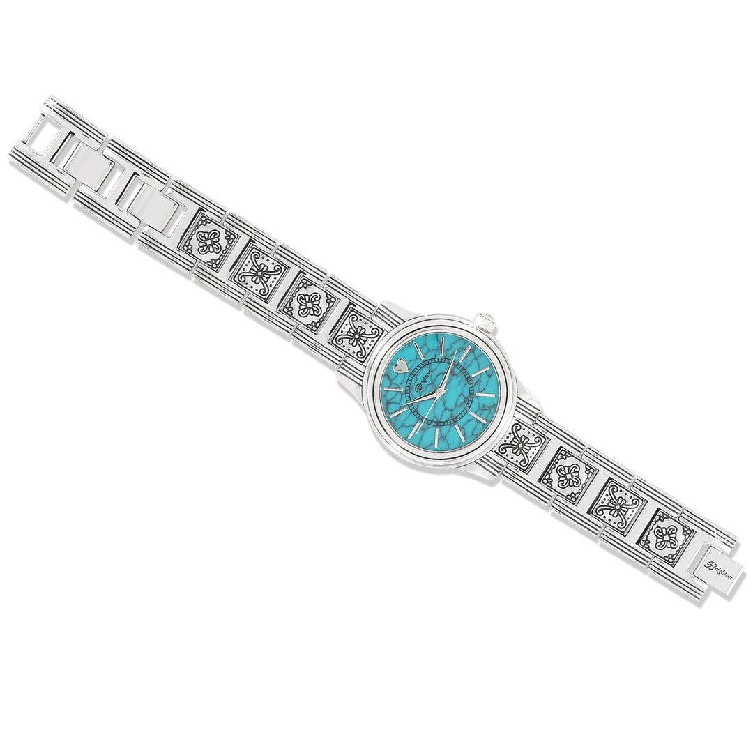 Brighton: Santa Fe Watch in Silver Turquoise W41250