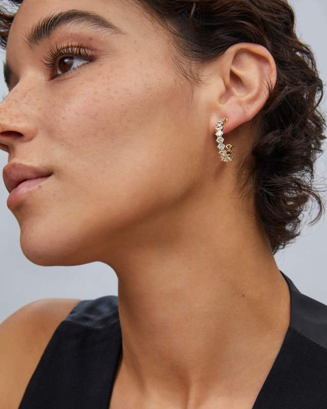 Kendra Scott: Cailin Crystal Hoop Earrings