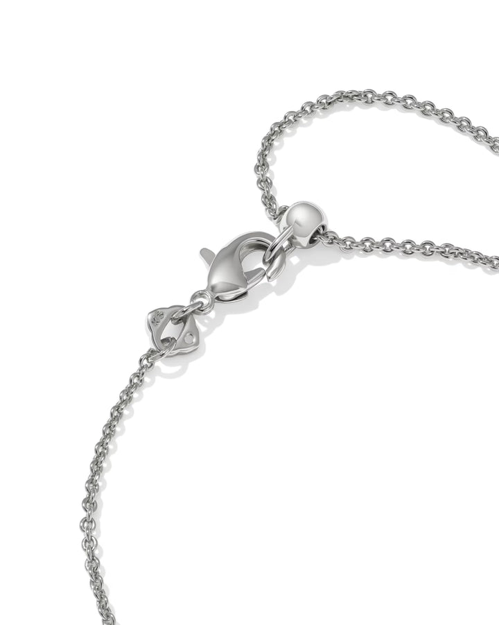 Kendra Scott: Cross Crystal Delicate Chain Bracelet in Rhod Metal