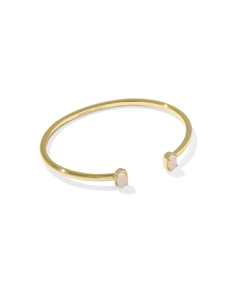 Kendra Scott: Emilie Cuff Bracelet in Gold Iridescent Drusy