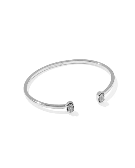 Kendra Scott: Emilie Cuff Bracelet in Silver Platinum Drusy