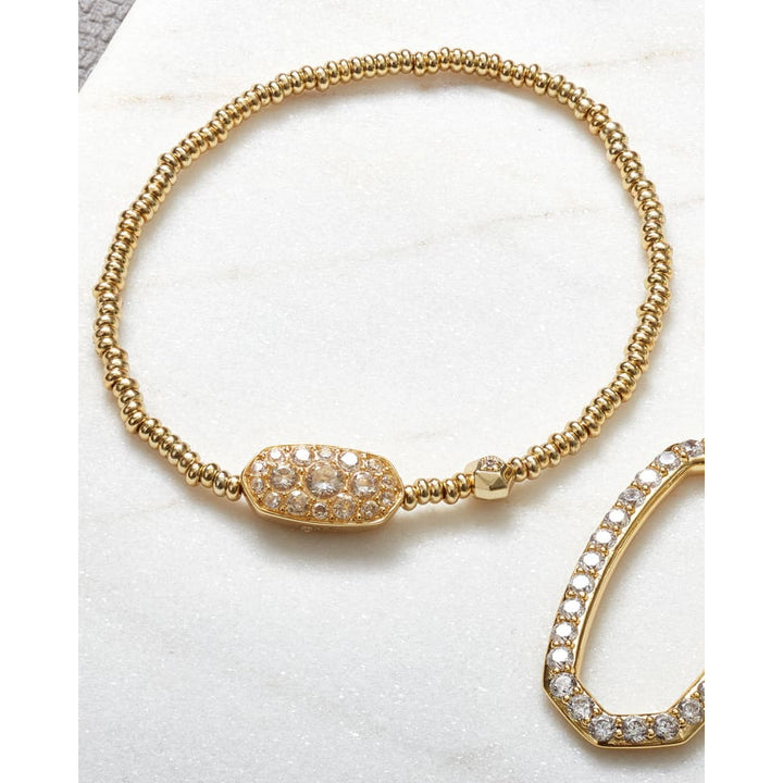 Kendra Scott: Grayson Crystal Stretch Bracelet in gold