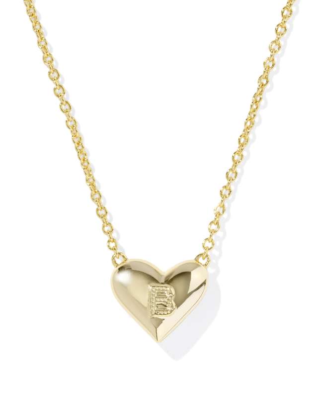 Kendra Scott: Heart Letter B Short Pendant Necklace
