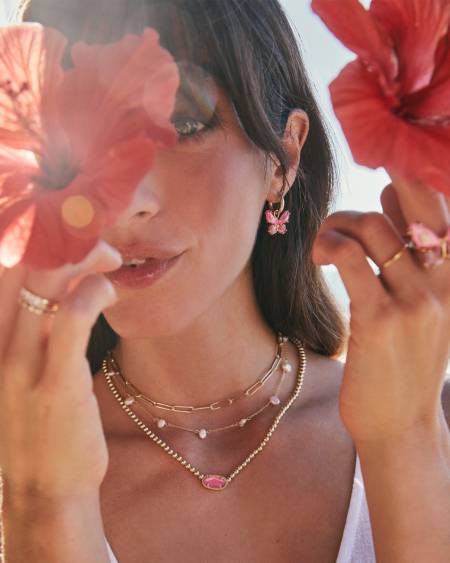 Kendra Scott: Leighton Pearl Strand Necklace in Gold White Pearl