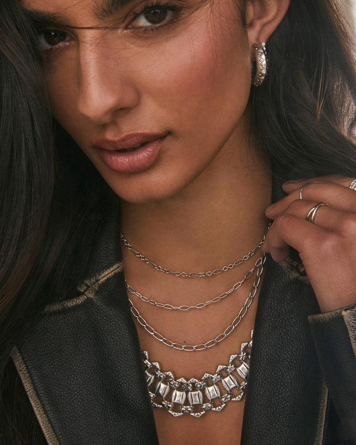 Kendra Scott: Merrick Chain Necklace in Silver