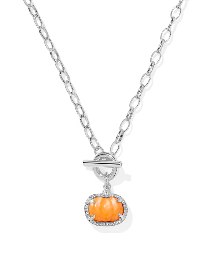 Kendra Scott: Pumpkin Link and Chain Necklace in Silver