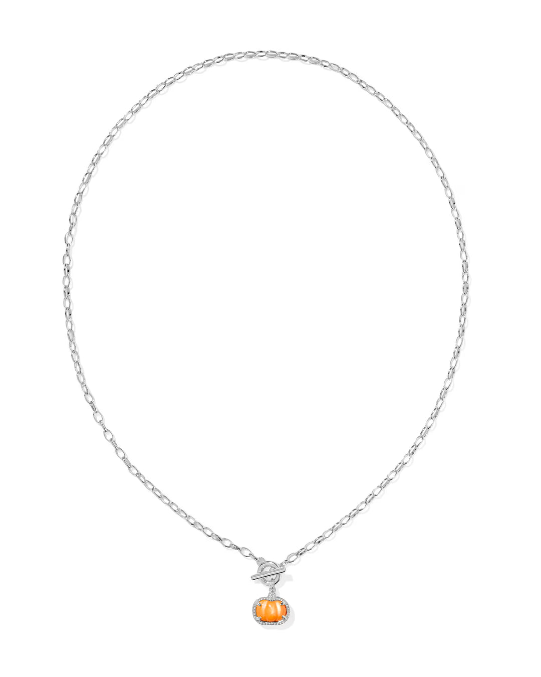 Kendra Scott: Pumpkin Link and Chain Necklace in Silver