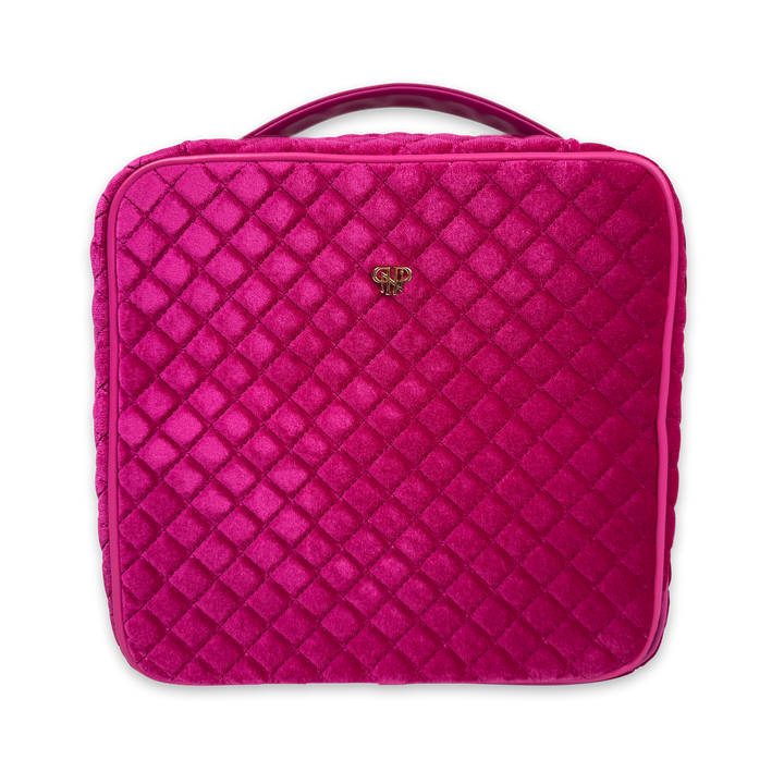 PurseN: Mini Diva Case in Fuchsia Velvet (MDCFV08) - The Vogue Boutique