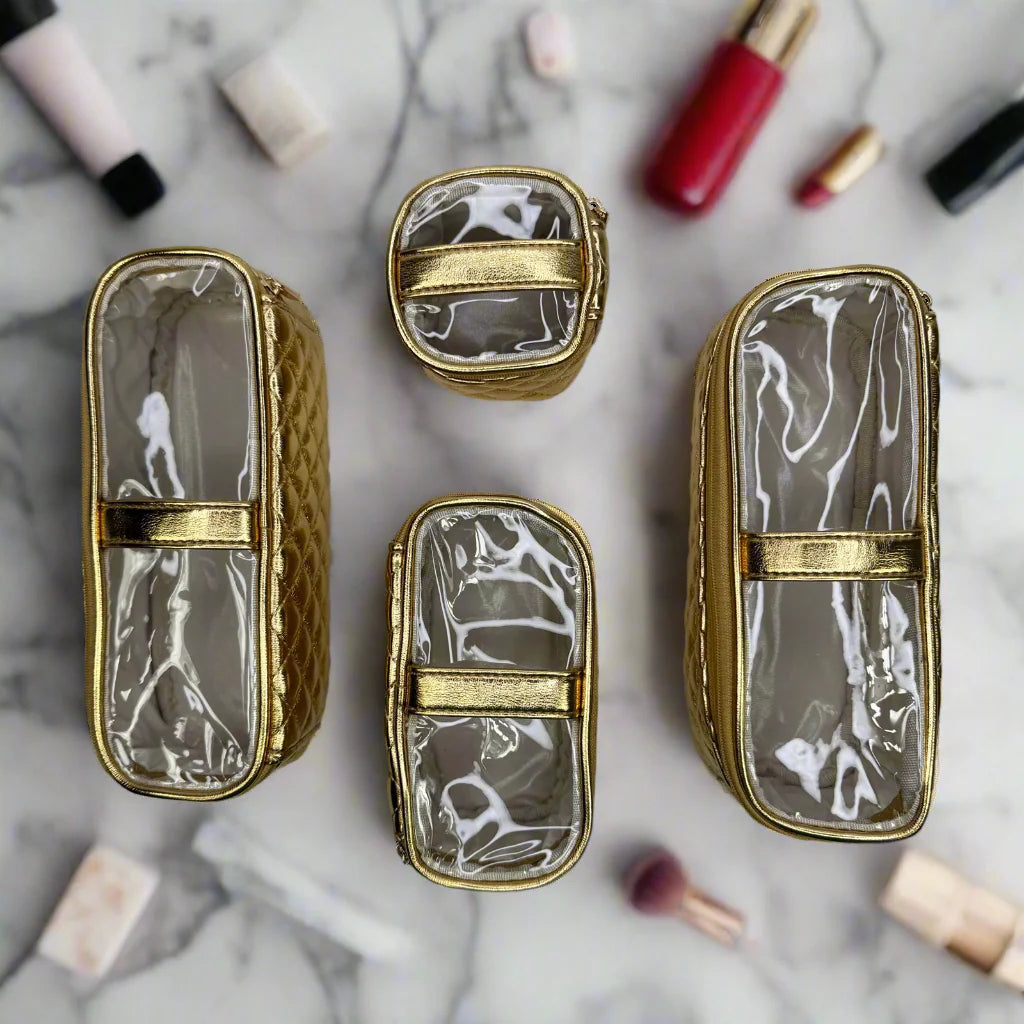 PurseN: Mini Diva Makeup Case in Gold