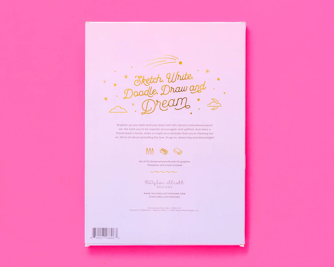 Taylor Elliott: Motivational Pencil Set