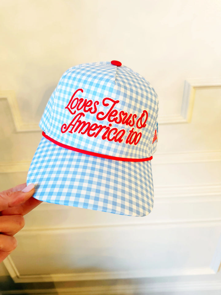 Poppy & Pine: Loves Jesus & America Too Hat
