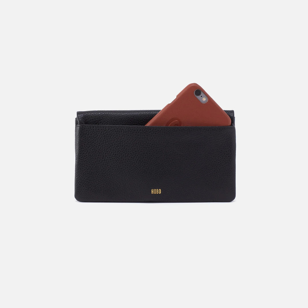 Hobo: Lumen Continental Wallet In Black (81110BLK)