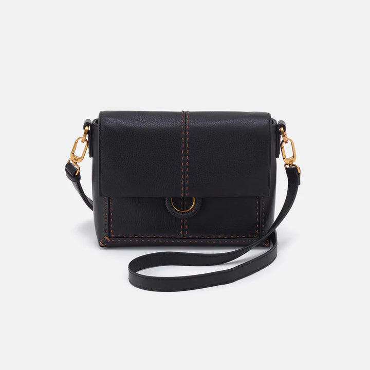 Hobo: Austin Flap Crossbody in Black