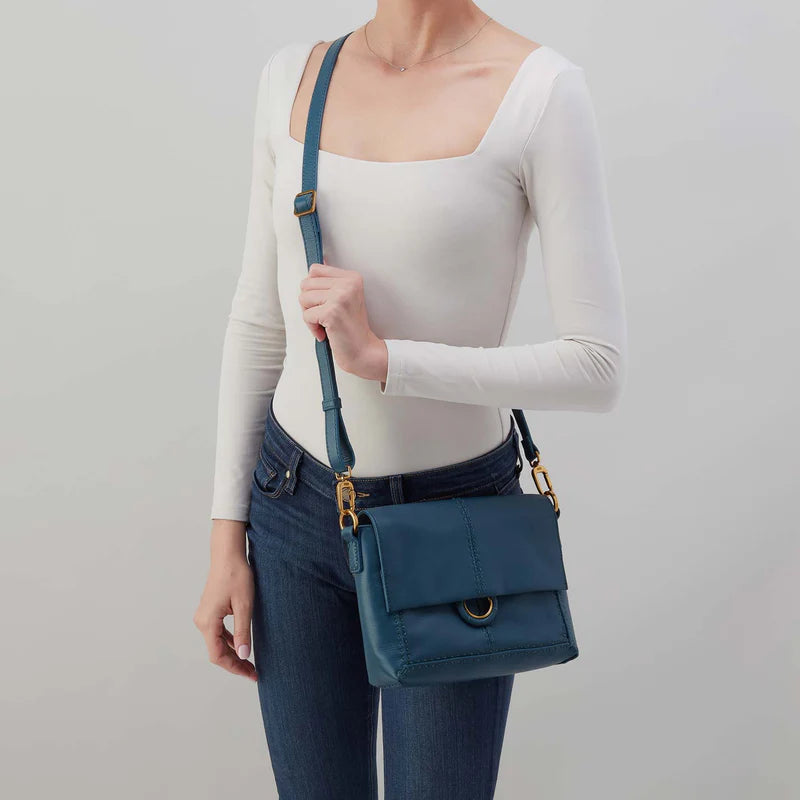 Hobo: Austin Flap Crossbody in Peacock Feather