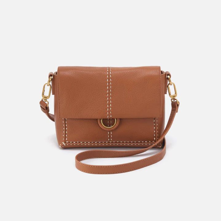 Hobo: Austin Flap Crossbody in Warm Honey