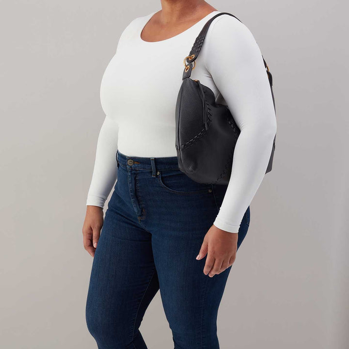 Hobo: Opal Shoulder In Black (82537BLK)