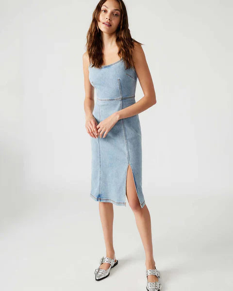 Steve Madden: Giselle Dress in Blue Denim