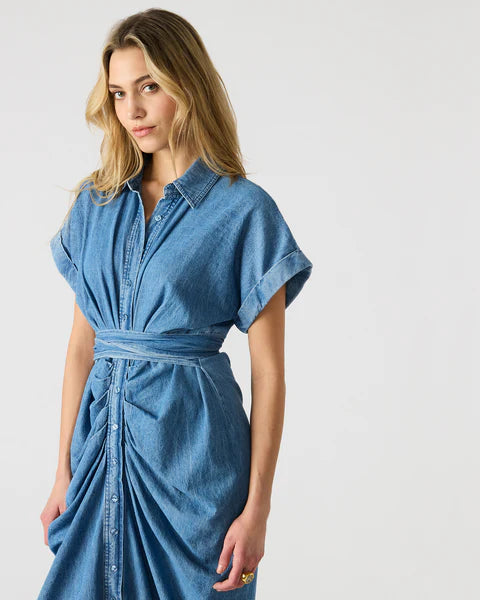 Steve Madden: Tori Dress in Chambray Blue