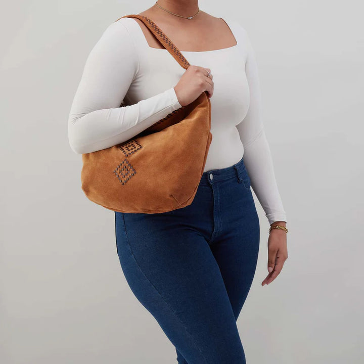 Hobo: Harley Hobo Bag in Oak Barrel