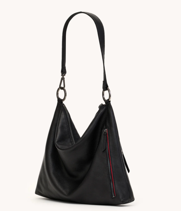 Hammitt: Kyle Large Black Bag with Gunmetal