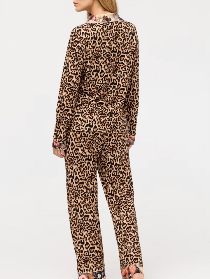 Johnny Was: The Carly PJ Set in Leopard Teyros
