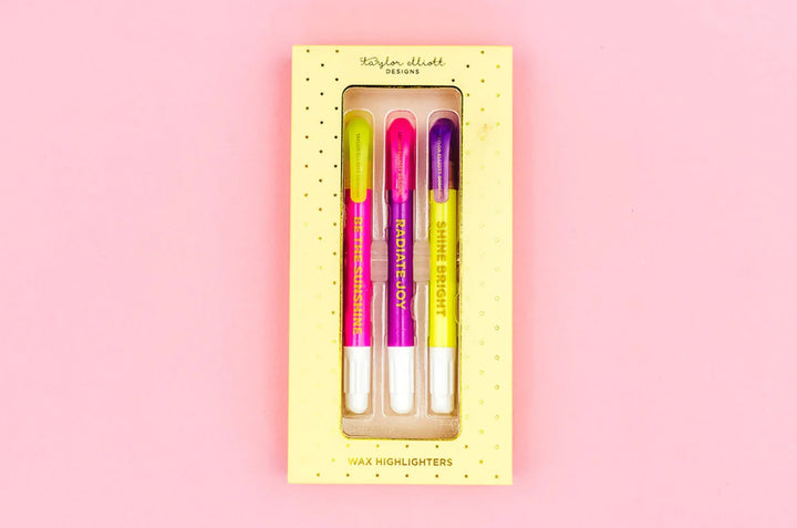 Taylor Elliott designs: Shine Bright Wax Highlighter Set