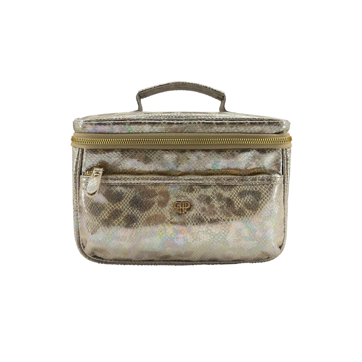 PurseN: Classic Train Case in Glimmer Leopard