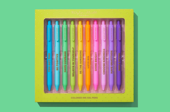 Taylor Elliott: Set of 10 Colored Gel Pens