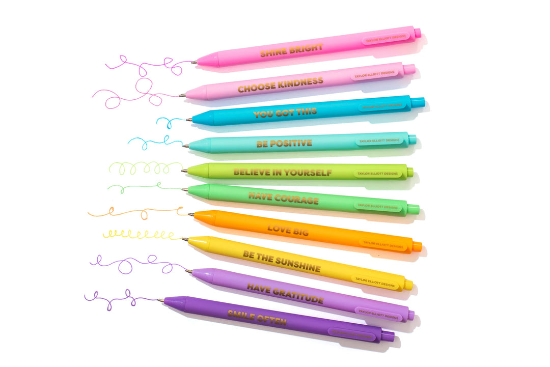 Taylor Elliott: Set of 10 Colored Gel Pens