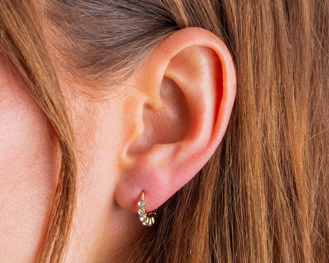 Taylor Elliott Designs:Blaire Bezel Huggie