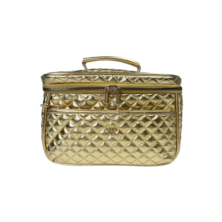 PurseN: Getaway Classic Train Case in Gold