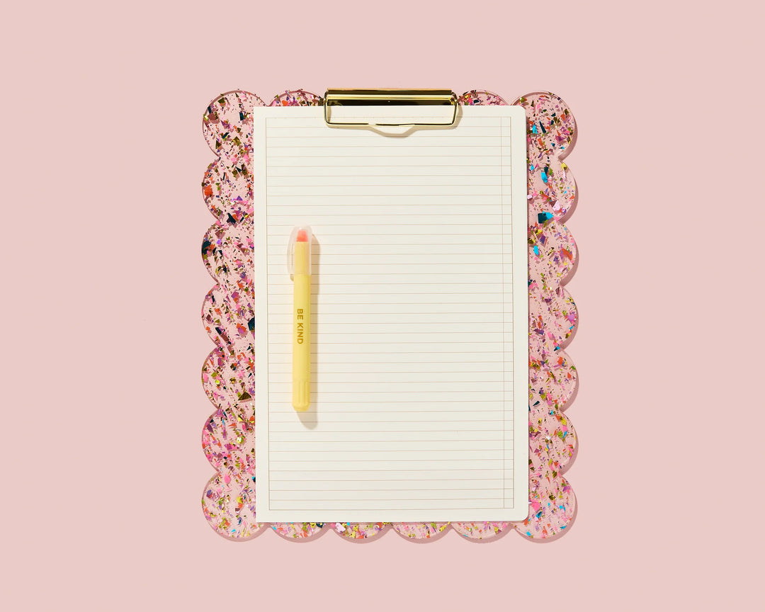 Taylor Elliott: For Fun - Happy Confetti Large Clipboard