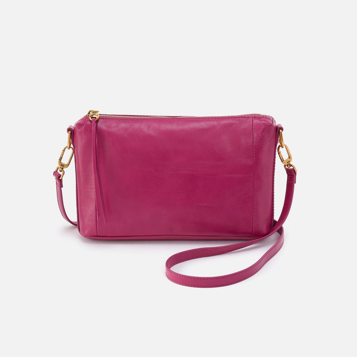 Hobo Darcy crossbody bag in bright pink cactus flower color with adjustable strap