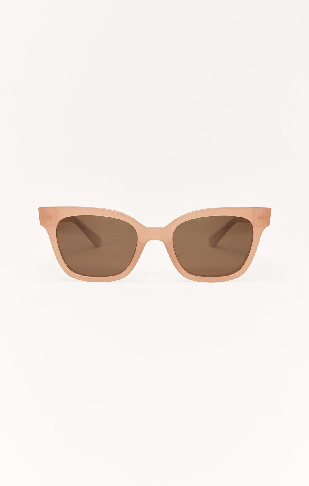 Z Supply High Tide sunglasses in taupe with brown gradient polarized lenses