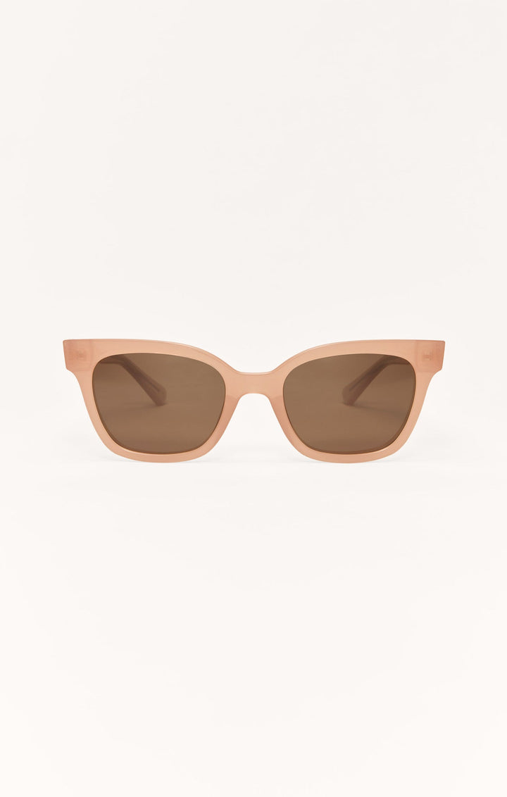 Z Supply High Tide sunglasses in taupe with brown gradient polarized lenses