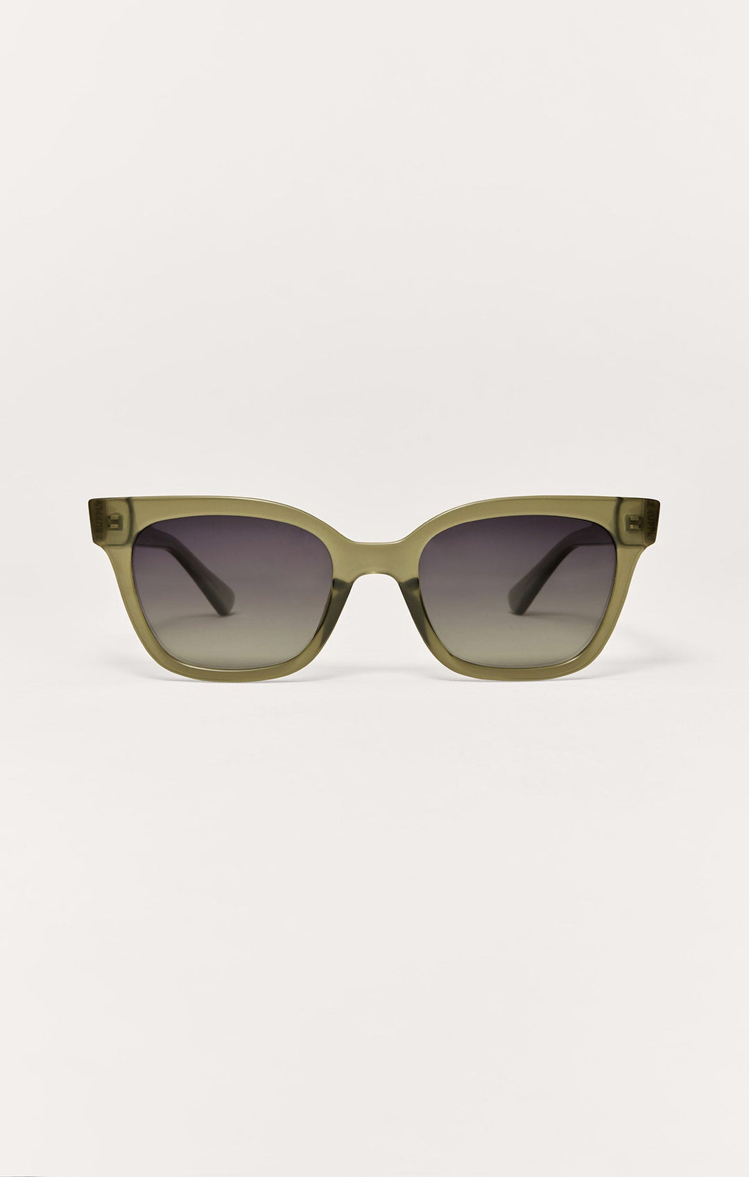 Z Supply High Tide sunglasses in taupe olive frame with gradient polarized lenses