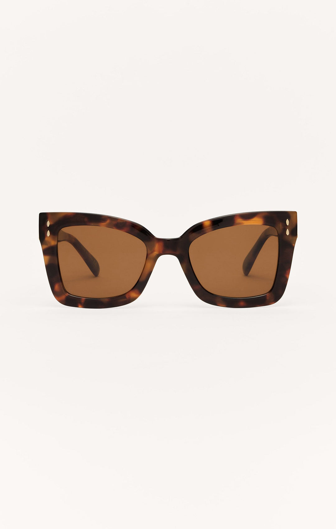 Z Supply Confidential sunglasses in brown tortoise frame with polarized brown lenses