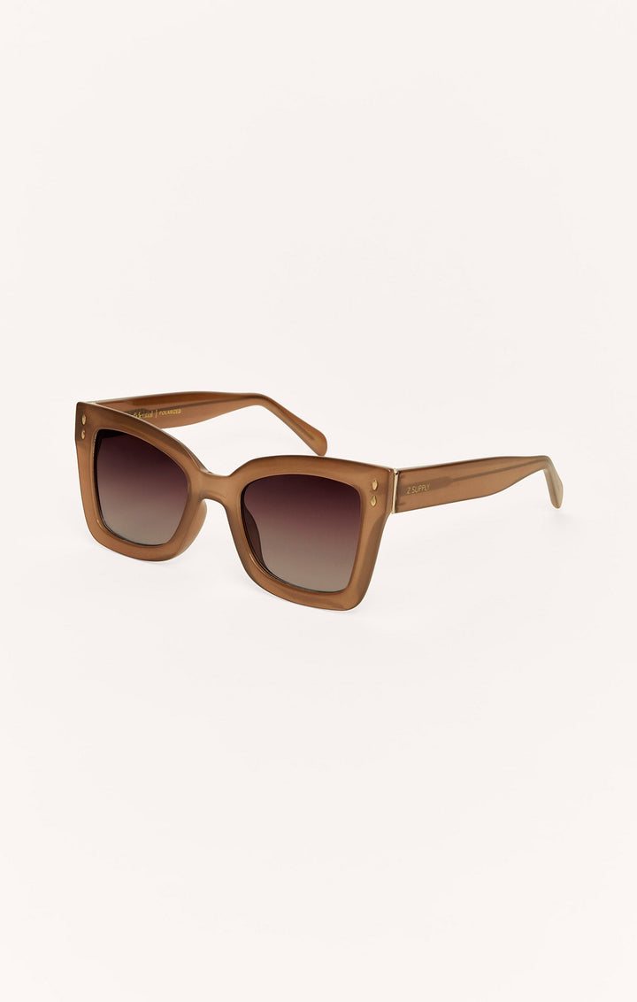 Z Supply Confidential sunglasses in brown tortoise with gradient brown polarized lenses