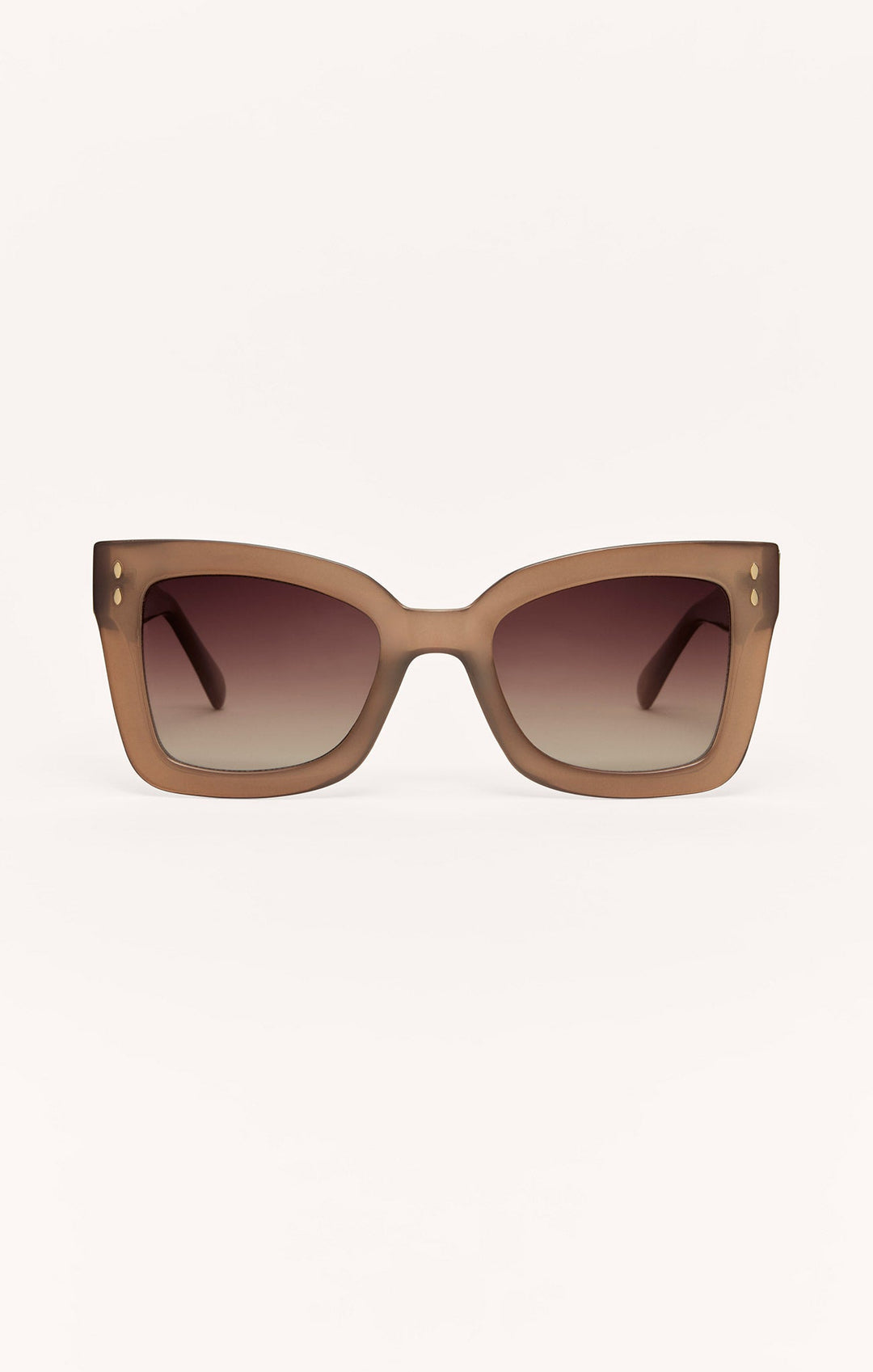 Z Supply Confidential sunglasses in brown tortoise with gradient brown polarized lenses