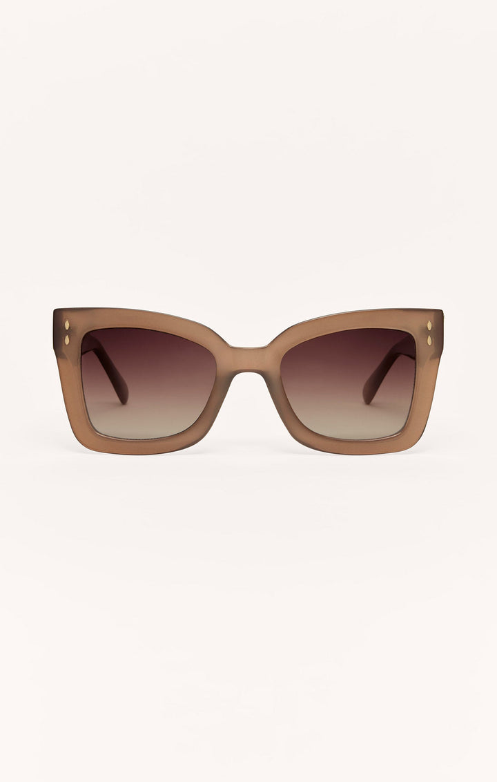Z Supply Confidential sunglasses in brown tortoise with gradient brown polarized lenses