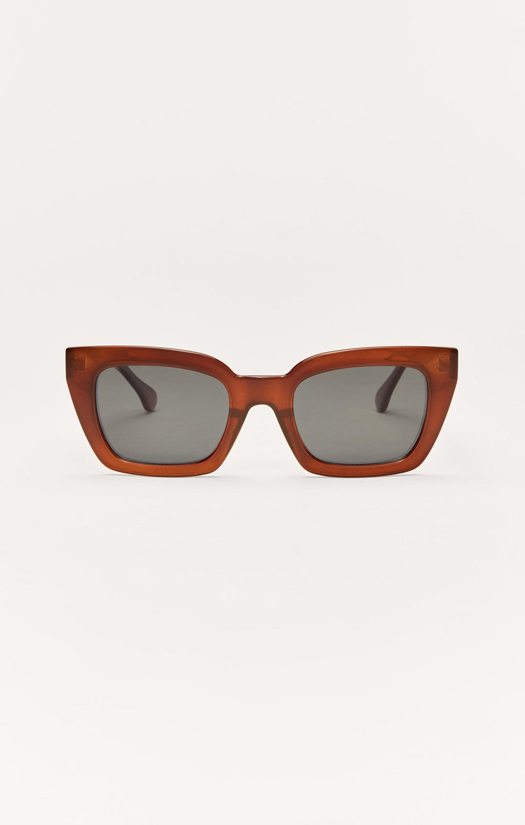 Z Supply Hideaway sunglasses in dark tort brown frame with grey polarized lenses