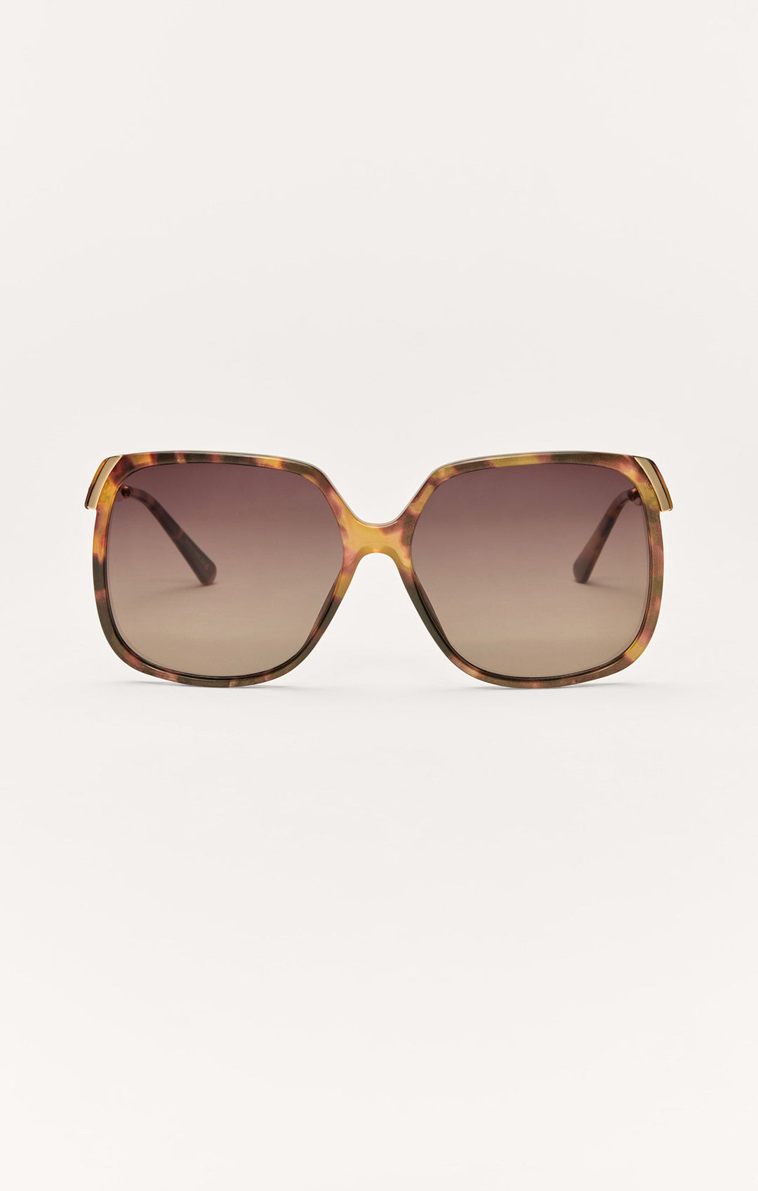 Z Supply Riviera sunglasses in brown tortoise frame with gradient polarized lenses