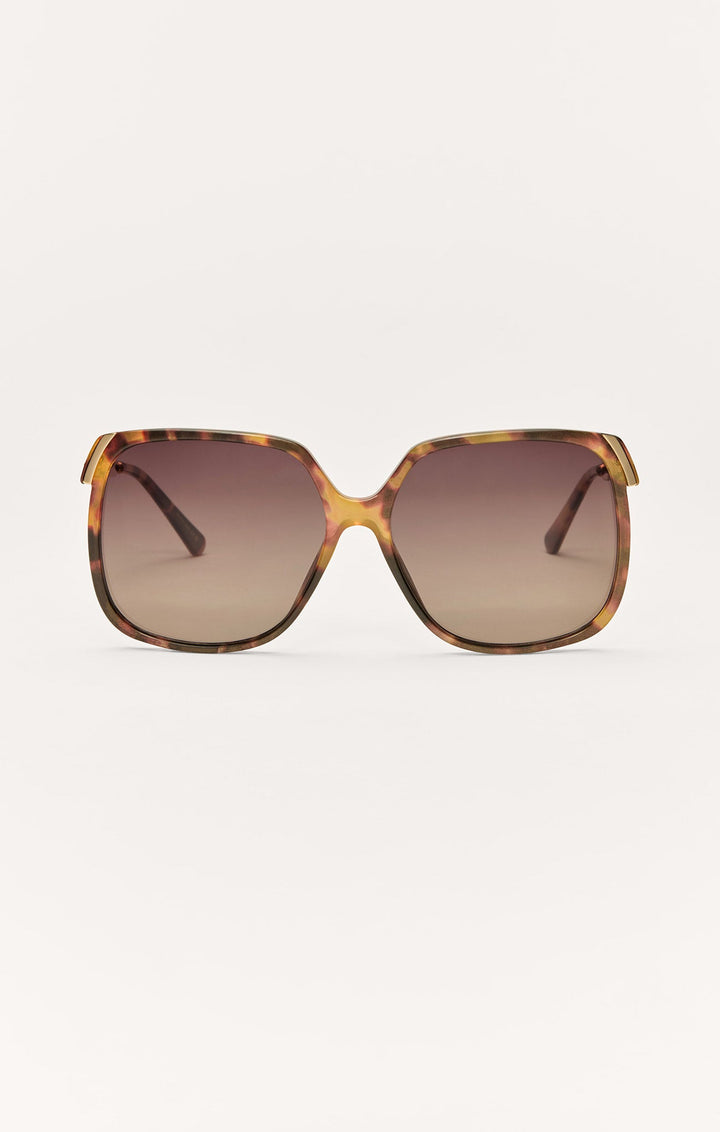 Z Supply Riviera sunglasses in brown tortoise frame with gradient polarized lenses