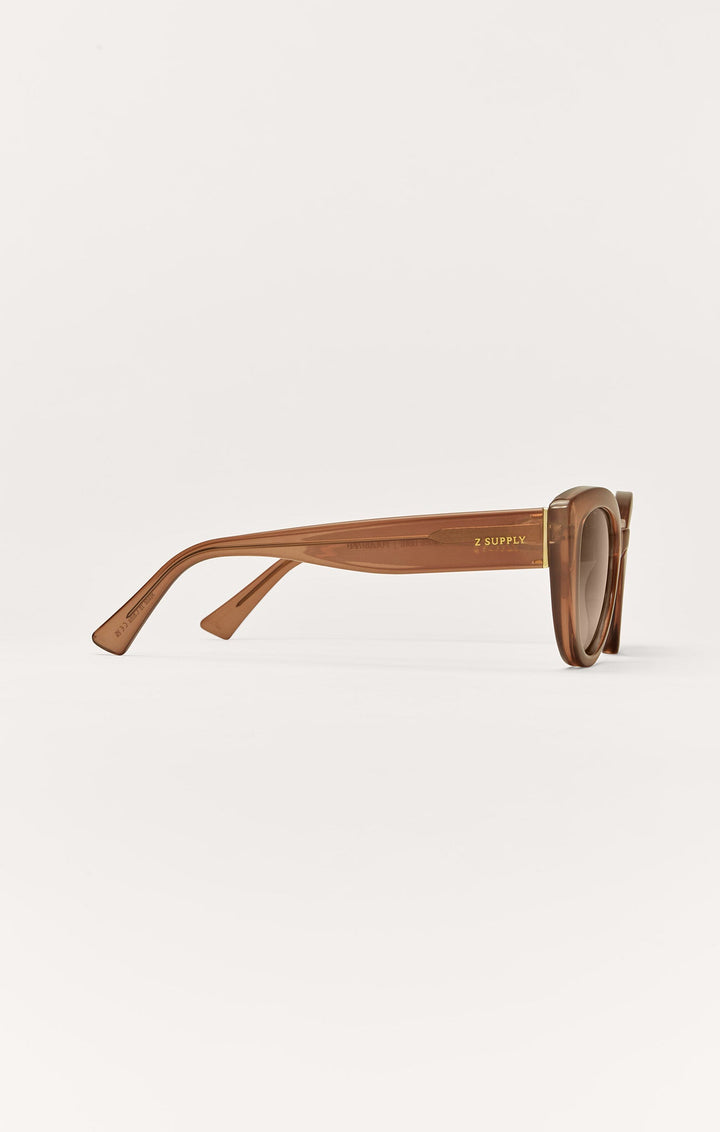 Z Supply Golden Hour sunglasses in brown tortoise shown from side profile view