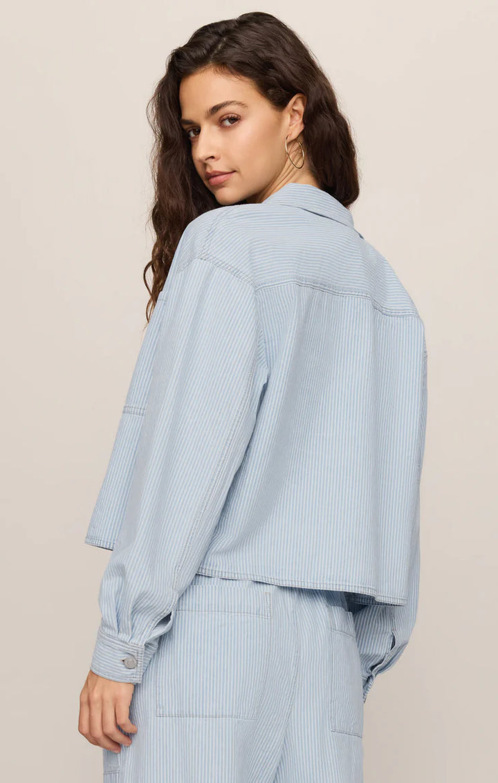 Z Supply: Erin Railroad Jacket in Seaboard Stripe (ZJ263689)