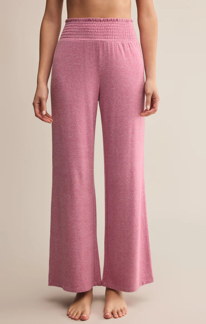 Z Supply: Dawn Smocked Pant in Sweet Plum