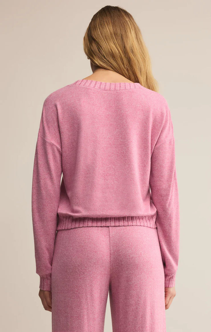 Z Supply: Courtney Long Sleeve Top in Sweet Plum